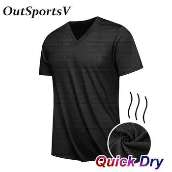 Men s Black Quick Dry Summer Clothing Short Sleeve T-Shirts Sweatshirts Pullovers Tops Blouse For Men S чёрный