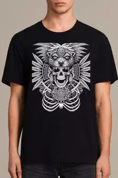 Men s Black Skull T-Shirt