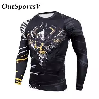 Men‘s Black Striped Print Long Sleeve Skinny T-Shirts Sports Work Out Running Sweatshirts Fitness Tops Blouse Underwear For Men S чёрный