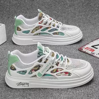 Men s board shoes 2024 winter new breathable casual low-top trendy shoes youth sports fashion platform versatile men s shoes 39