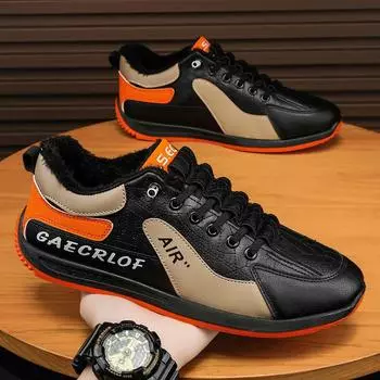 Men s board shoes new sports trendy shoes lazy one pedal fleece board shoes Internet celebrity trendy brand Forrest Gump retro board shoes men 39