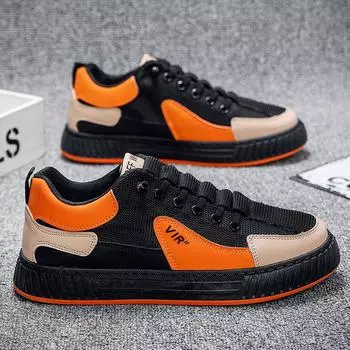 Men s Board Shoes Summer New Low-top Teenagers Breathable Comfortable Sports Casual Shoes 41 зелёный