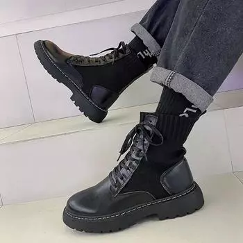 Men s Boots Black Male Shoes Winter Platform Warm Fashion Offers Casual Comfortable In Promotion Size 45 High Quality Cheap 44 39