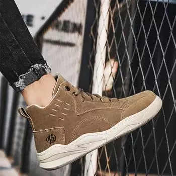 Men s Boots Trendy 2025 Rubber Lace Up Male Shoes Non Slip Retro Size 45 Cheap Low Price Sale High Quality Offers Casual 44 New 38