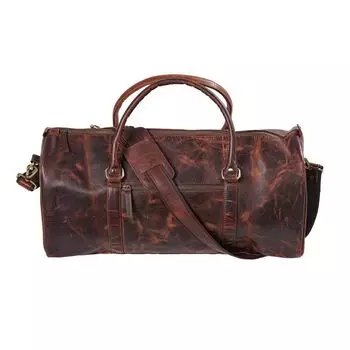 мужская сумка для выходных из кожи буйвола, большая кожаная спортивная сумка, дорожная сумка для мужчин и женщин, ночная сумка из натуральной кожи | подарок для него | Спортивная сумка 20 x 8 x 8 in коричневый