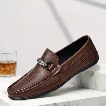 Men S Business Casual Shoes Luxury Loafers Men Driving Loafer Shoes Breathable Light Male Sneaker Rubber Sole Handmade Flat Shoe 38