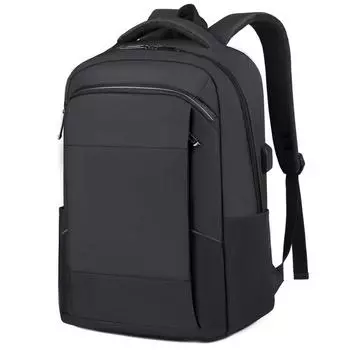 Men s Business Computer Bag, Waterproof Travel Backpack, Large-capacity USB Interface Schoolbag, Backpack