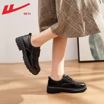 Men s business dress men s shoes summer new black couple shoes college style small leather shoes women 35