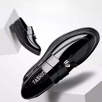 Men s Business Dress Shoes Slip-on Shoes Men Leather Shoe Summer Loafers Classic Wedding Shoes Comfortable Zapatos Para Hombres 38