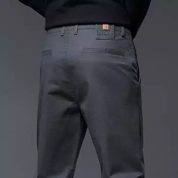 Men s Business Spring and Autumn Pure Cotton Casual Pants for Men 28