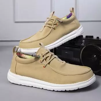 Men s Canvas Shoes Breathable Comfortable Sports Shoes Outdoor Casual Shoes Round Toe Commuting Office Men s Oxford Shoes 39