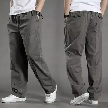 Men s Cargo Pants Summer Spring Cotton Work Wear In Large Size 6XL Casual Climbing Joggers Sweatpants Hombre Autumn Trousers 6XL