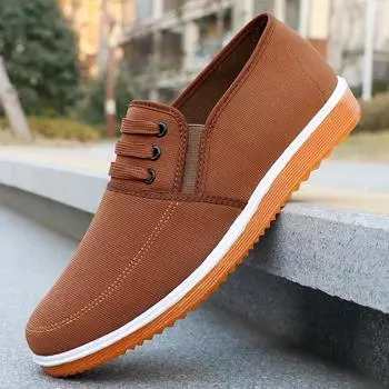 Men s casual flat bottomed work loafers canvas shoes men s sports shoes canvas men s shoes zapatos para hombres 39