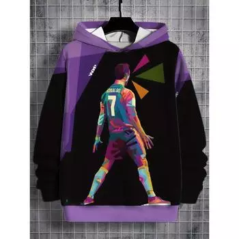 Мужская повседневная толстовка с капюшоном с уникальным 3D-принтом — толстовка с длинным рукавом для весны и осени, идеальная идея для подарка S