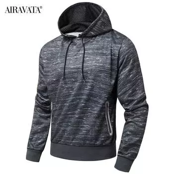 Мужские повседневные толстовки с капюшоном, пуловеры, модные куртки с карманами на молнии, спортивная одежда, топы S серый