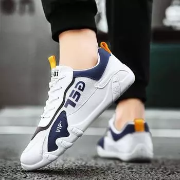 Men s Casual Mesh Breathable Sports Shoes Man Thick-soled Non-slip Men Sneakers Comfortable Tennis Shoes Chaussures Pour Hommes 39 серый