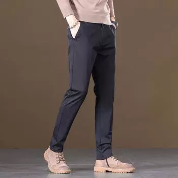 Men s Casual Pants Pure Cotton Men s Pants Slim Small Straight Pants Men s Spring and Summer Trousers Comfortable 28