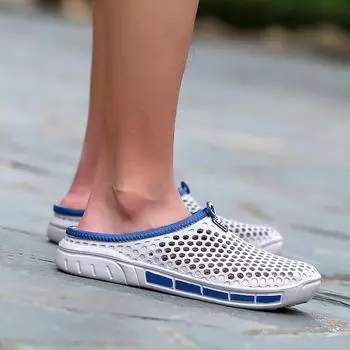 Men s casual sandals 2025 beach shoes men s summer new breathable non-slip simple sandals large size beach sandals 40