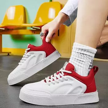 Men s Casual Shoes 2024 Autumn New Fashionable Breathable Trend White Mesh Platform Sports Shoes Thick Sole Lace Up Single Shoe 39 чёрный