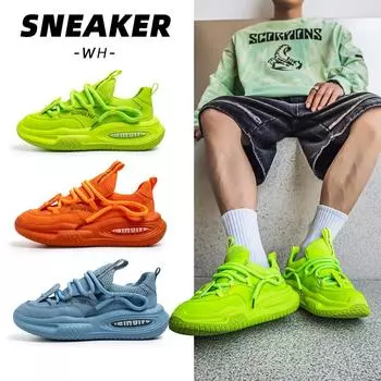 Men s Casual Shoes 2025 New Non-slip Fashion Sports Shoes All-match Men s Shoes Wear Resistant Thick Sole Increase Tide Shoes 39