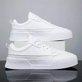 Men s Casual Shoes Leisure Sports Shoes Men s Board Shoes White Sneakers Men Zapatos Para Hombre Zapatos Casuales 39 белый