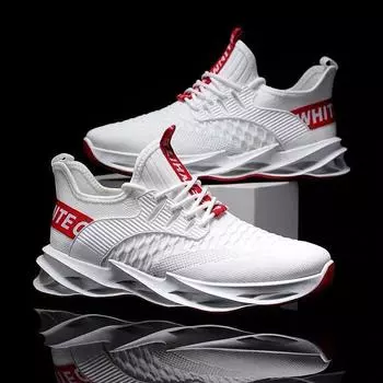 Men s casual shoes new foreign trade men s shoes soft sole light fashion flying woven surface breathable sports running shoes 39 чёрный