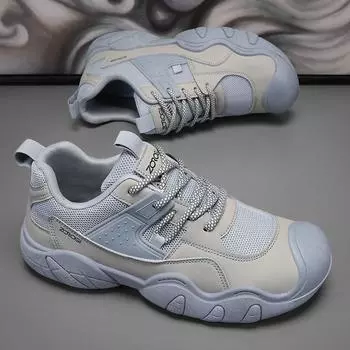 Men s Casual Shoes Outdoor Breathable Walking and Hiking Sports Shoes Non-slip and Wear-resistant Men s Labor Protection Shoes 39 чёрный