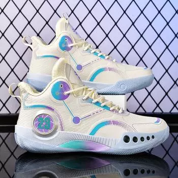 Мужская повседневная обувь спортивная обувь больших размеров резиновые попкорн баскетбольные кроссовки 36