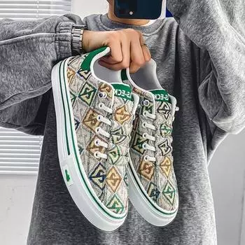 Men s Casual Shoes Summer Canvas Male Shoe New In Trends 2024 Trend Classic Original Deals High Quality Fashion Leisure Sneakers 39
