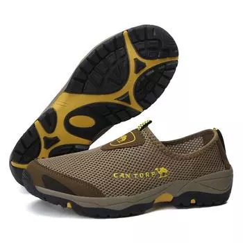 Men s Casual Sneaker Mesh High Quality Wear-resistant Mans Sneaker Breathable Comfortable Outdoor Sports Men Shoes Large Size 39 чёрный