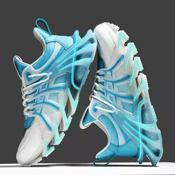 Мужские повседневные кроссовки 2024 Весна Мужская теннисная обувь Спортивная повседневная обувь на шнуровке Роскошная дизайнерская обувь для ночного клуба 39