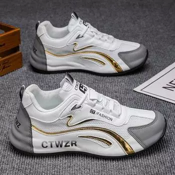 Men s Casual Sports Shoes Sneakers 2025 New Summer Non-slip Mesh Breathable Outdoor Sports Shoes Student Tennis Running Shoes 39