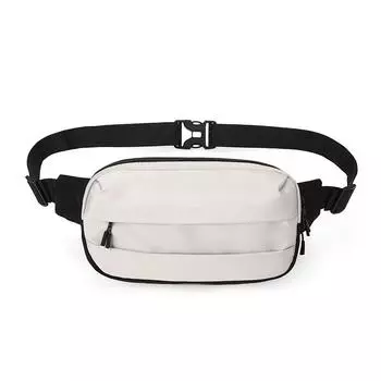 Men s Chest Bag Mobile Phone Bag Sports Shoulder Bag Women s Crossbody Bag бежевый