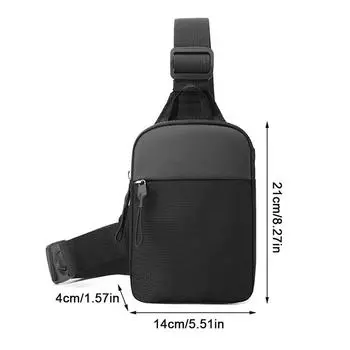 Men S Chest Bag Small Canvas Shoulder Crossbody Bags For Man Mini Cloth Sling Sport Cross Phone Male Handbag L