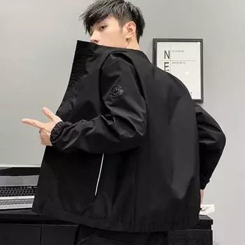 Men s Coat Autumn and Winter New Korean Version of the Trend Autumn Jacket Baseball Casual Spring and Autumn Jacket M