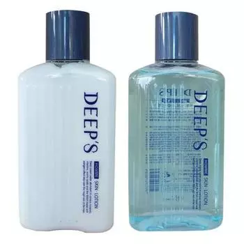 Мужская косметика DEEP S Deeps Skin-370ml Lotion-370ml 5 шт., для мужского косметического бизнеса, набор skin + лосьон x 5 шт., 5 шт.
