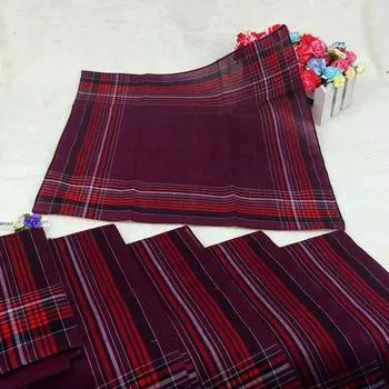 Men s Cotton Children Elderly Towel Purplish red handkerchief/strip
