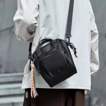 Men s Crossbody Bag, Fashionable and Casual Chest Bag, Men s Single-shoulder Bag, Commuting Small Crossbody Bag, Messenger Bag чёрный