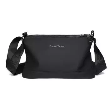 Men s Crossbody Bag Men s Large Capacity Shoulder Bag чёрный