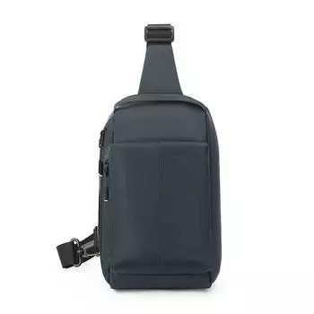 Men s Crossbody Bag Shoulder Bag Mobile Phone Bag Lightweight Chest Bag темно-серого