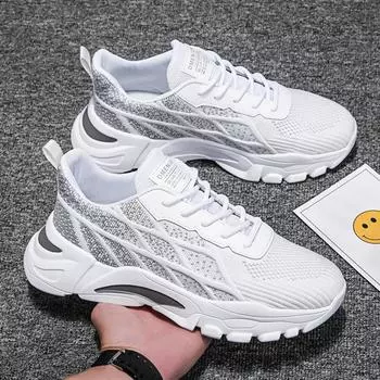 Men s dad shoes 2024 spring new sports shoes men s casual shoes lace-up running trendy shoes men s shoes 39