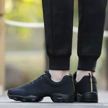 Men s Dance Shoes Mesh Soft Sole Middle Heel Dance Shoes Summer and Autumn White Slope Heel Modern Sailor Square Dance Shoes Men 39 белый