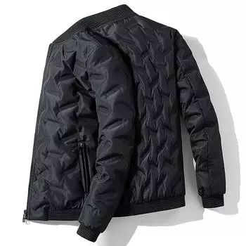 Мужская куртка-пуховик, зимняя теплая куртка с воротником-стойкой, мужская бейсбольная форма, новая белая утиная пуховая повседневная красивая мужская тенденция M