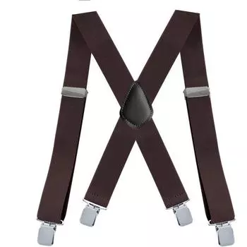 Men s Elastic X-Shape Adjustable Dress Suspenders Braces