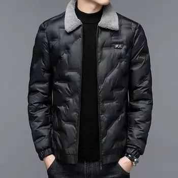 Мужская утепленная куртка на осень и зиму, ветрозащитная повседневная куртка, легкая теплая куртка больших размеров, куртка с подкладкой из хлопка 5XL