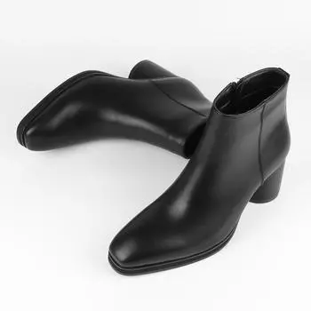 Men s Fashion Martin Boots Increase Gentleman s British Style 40 чёрный