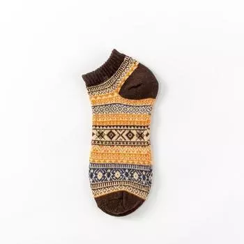 Men s Fashion Spring and Autumn Comfortable Retro National Style Socks 1 pair