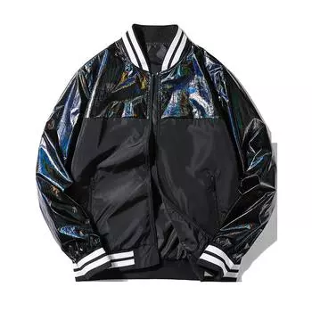 Мужская модная универсальная модная летная куртка внешняя куртка модная весенняя новая куртка мужская зеленая M