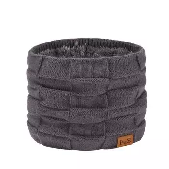 Мужская мода, зимний утепленный флисовый шейный платок, простой однотонный утеплитель для шеи, ветрозащитный чехол для езды на велосипеде