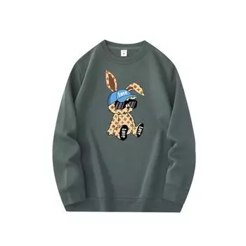 Men s Fashionable Round Neck Sweater Casual Daily Comfortable Round Neck Sweatshirt Tiger Print Men s Jacket Pullovers & Long Sleeves Men’s S чёрный